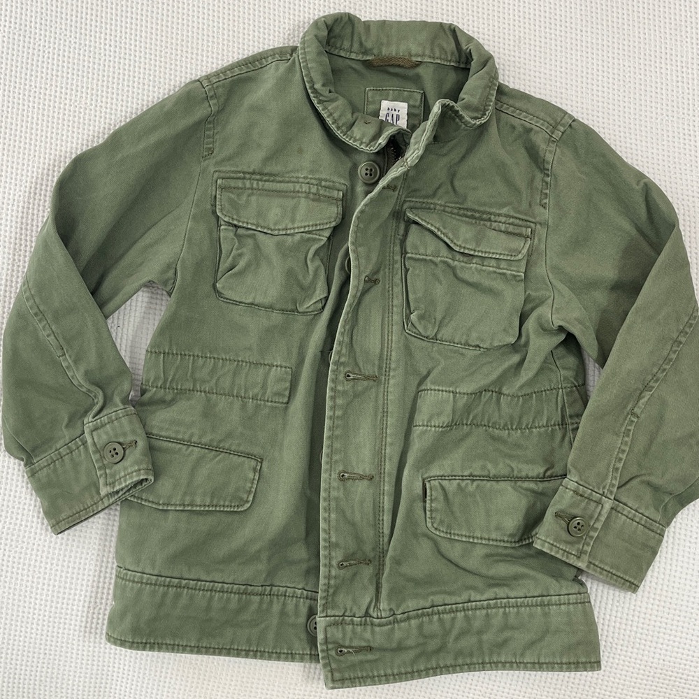 GAP Kids Olive Jean Jacket 5T